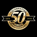 Celebrating 50 Years logo